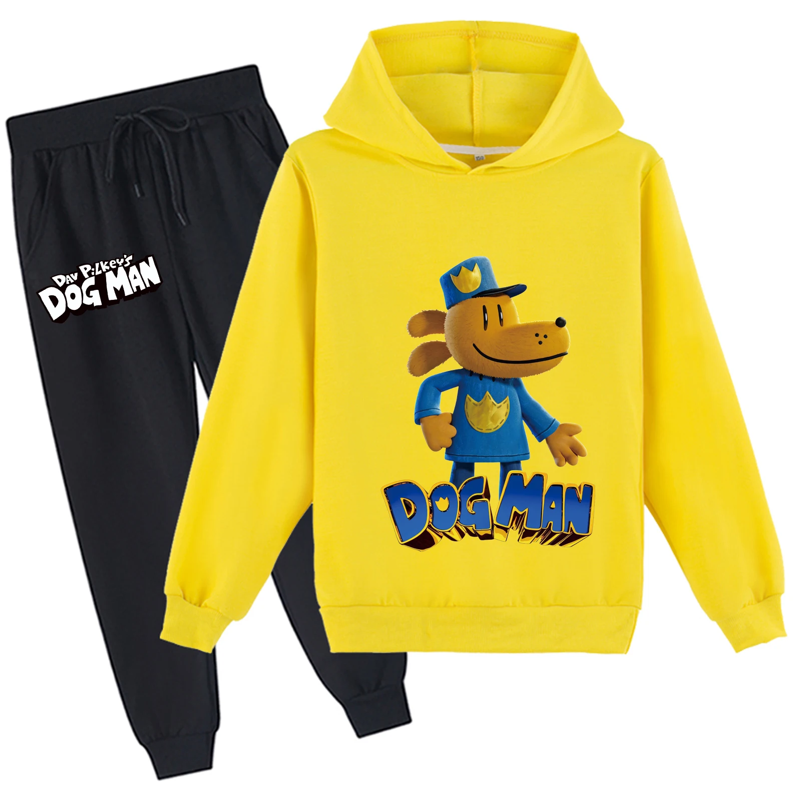 Kleine Kid Hond Man Lichtgewicht Sweatshirt en Joggingbroek 2 Stuks Sweatsuit Set, Herfst Zacht Trainingspak voor 2-14Y