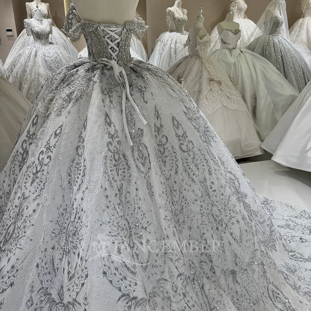 Angepasst Brautkleider Pailletten Organza Braut Ballkleid Prinzessin Brautkleid Lace Up Zurück Made vestidos de novia boda