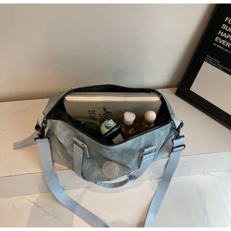 Travel Bag  Shoulder Carry Diagonal Span Duffel Bag Sports Short-distance Training Fitness Dry and Wet Separation Business Trip