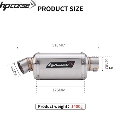 Imagen 2 del producto Tubo de Escape Universal para Motocicleta, Modificación T98, Silenciador con Efecto Goteo y DB Killer para 250SR 400NK VERSYS650 XSR700 NSS350 ZT125