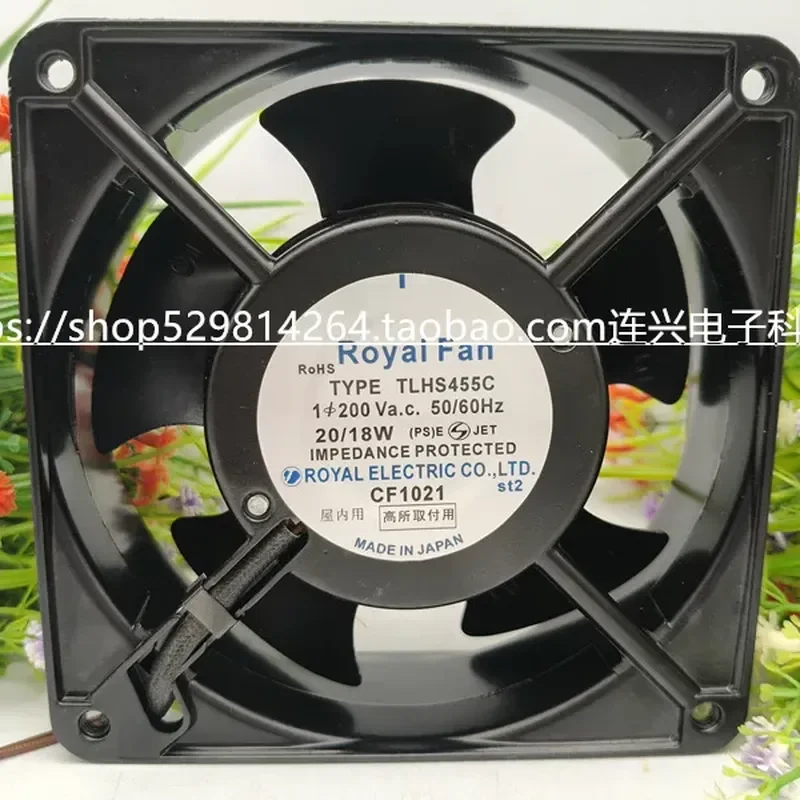 for ROYALFAN TYPE TLHS455C 200V 20/18W All Metal High Temperature Fan New Japanese Style Cooling Blower Motor
