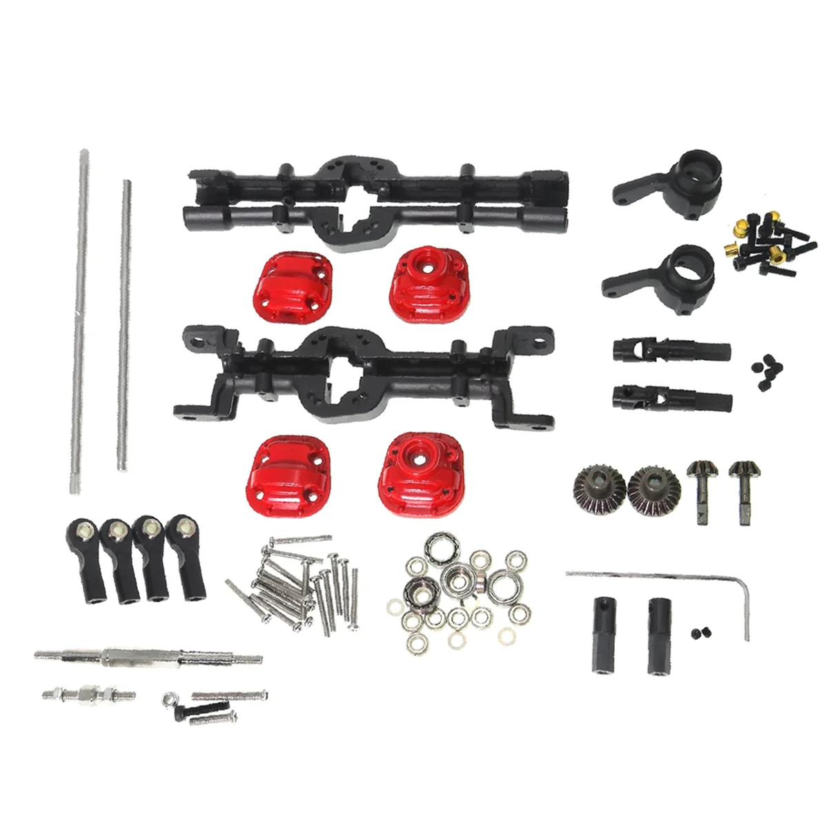 For MN Model 1:12 D90 D91 D96 98 99S RC Car Spare Parts Metal Upgrade Gear Rotating Assembly Kit