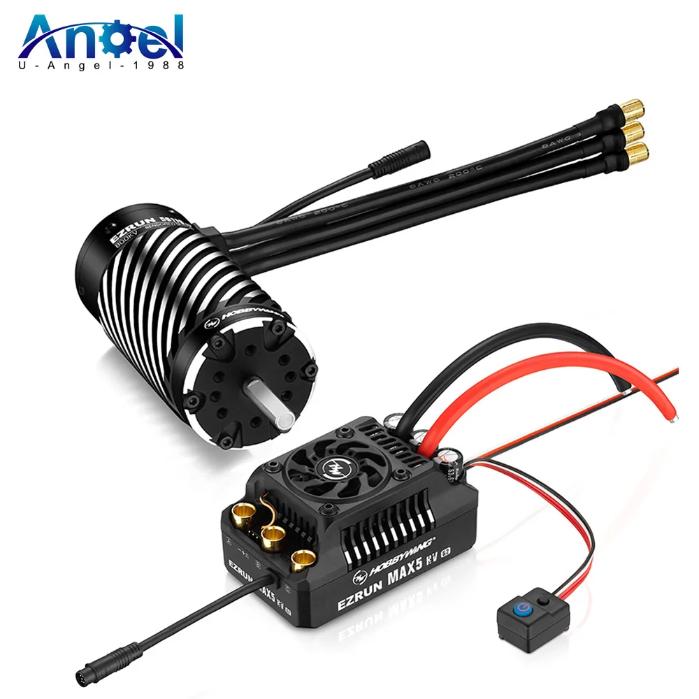 

Hobbywing EZRUN Max5 HV G2 250A 6-12s Бесщеточный сенсорный ESC EzRun 56118SD G2 650KV 800KV 1100KV Двигатель для модели автомобиля 1/5 багги