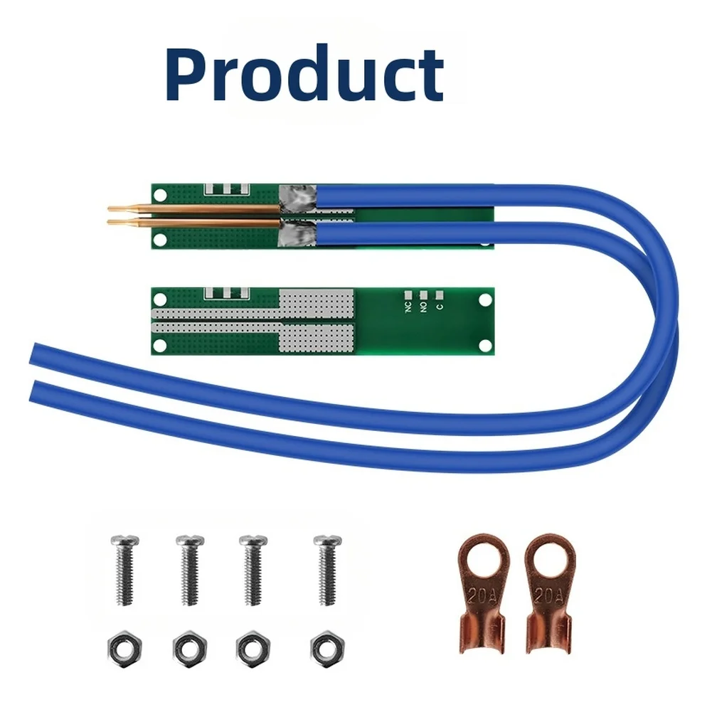 Copper electrode spot welding pen with flexible silicone wire and ergonomic design for durable welding and PCB DIY projects