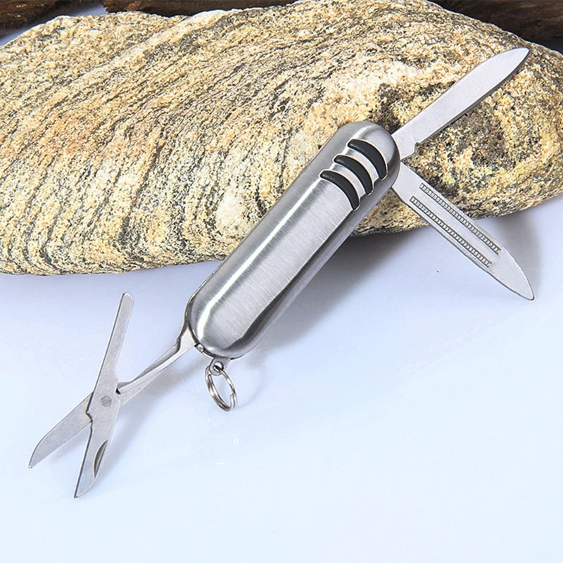 Portable   for SWISS  Pocket Knife Small Multi Tool Scissors  File 3 In 1 Multitool for Outdoor Camping