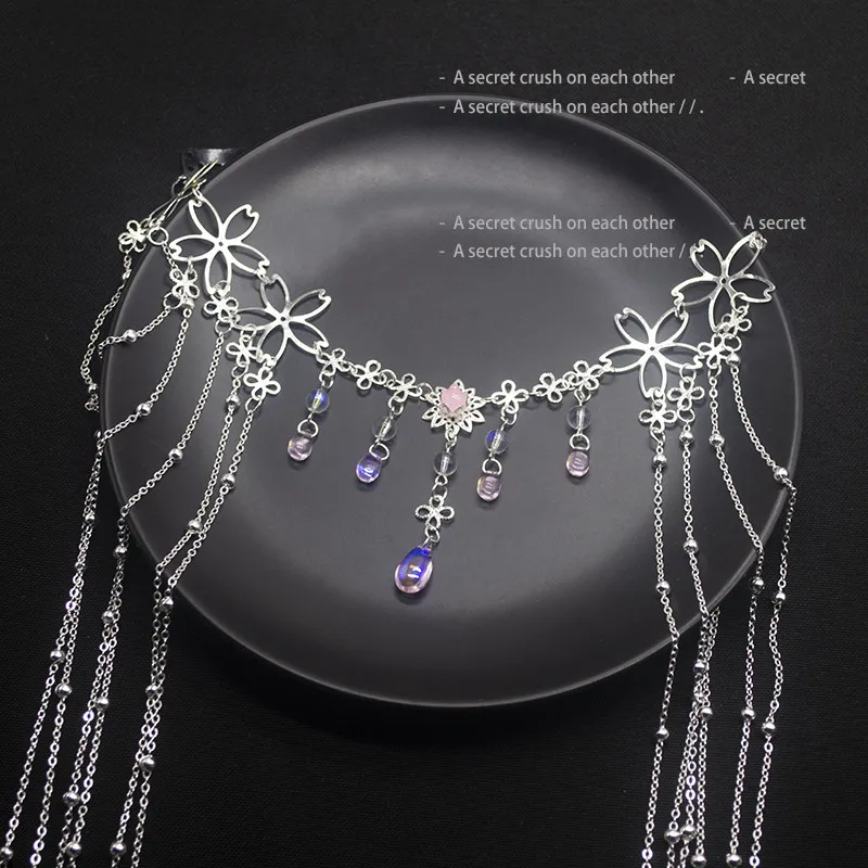 New Fashion Alloy Rhinestone Chain Tassel Jewelry  Headwear For Girl Women Sweet Cute Hair Clips Shining Jewelry Decoration