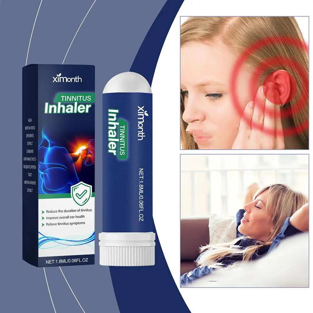 2pcs Instant Tinnitus Relief Nasal Inhalers Treatment Relieve Tinnitus Itching Earache Ear Hard Hearing Treatment Health Care