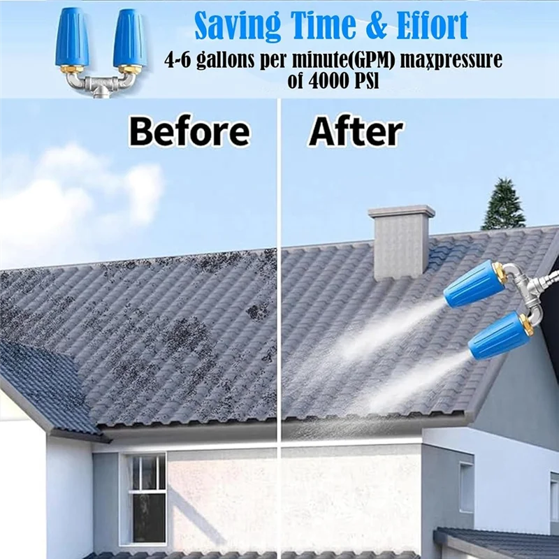 VELIF-فوهة توربو مزدوجة/ثلاثية، فوهة توربو ثلاثية/مزدوجة، فوهة غسالة مزدوجة توربو، 360 درجة ° فوهة توربو دوارة #5