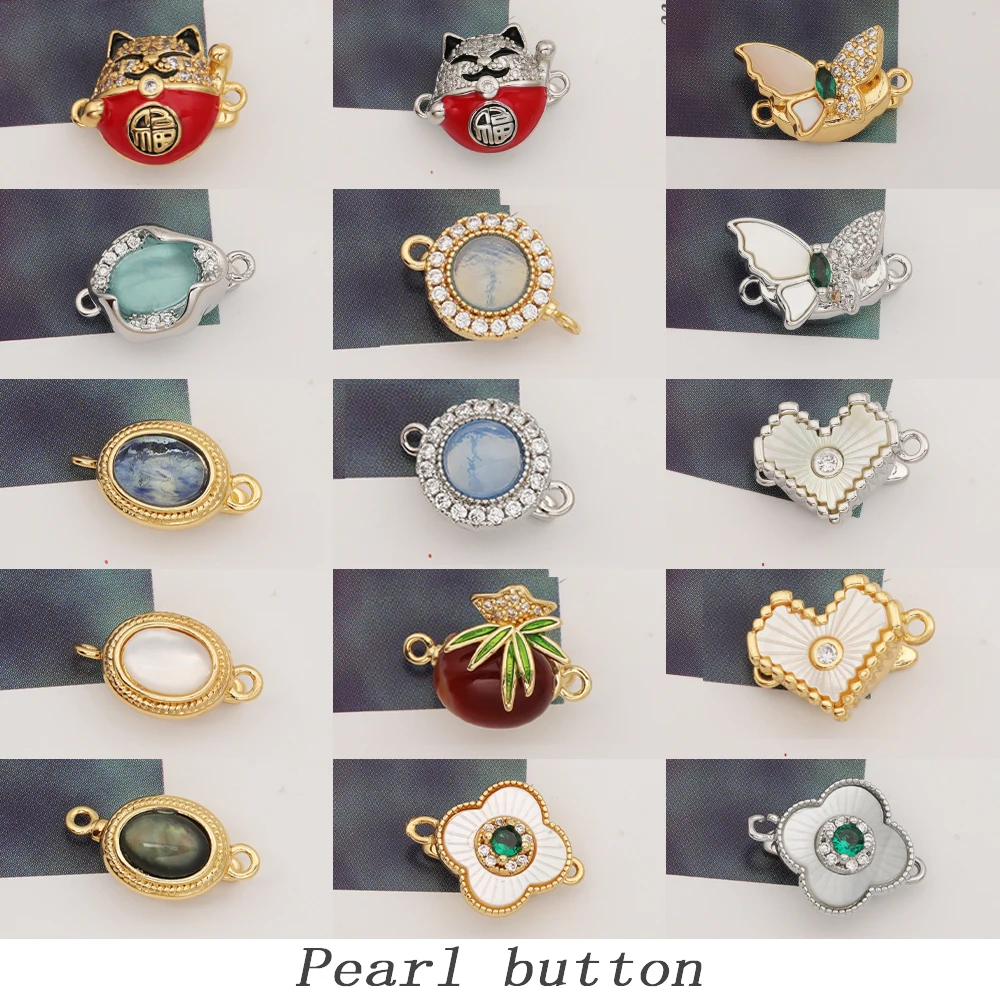 

Cordial Design Necklace Accessories/Hand Made/Copper Hooks/DIY Pearl Bracelet Connector/Genuine Gold Plating/Round Shape #193604