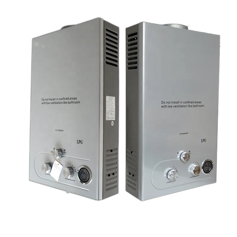 중국 도매 국가 현대 소설 디자인 굴뚝 없는 가스 온수기 10L-18L