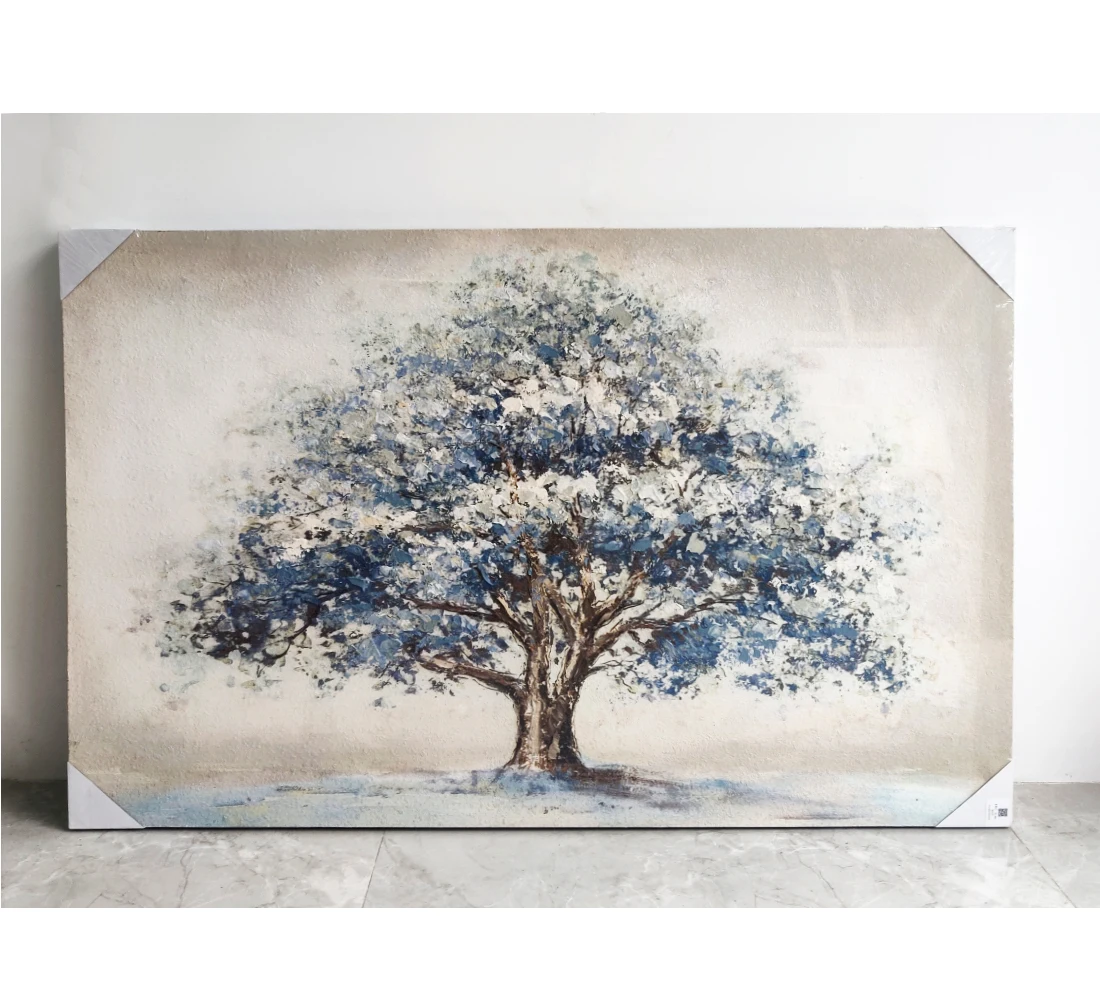 Unique Tree Oil Painting 100% Hand Painted Abstract on Canvas Wrap Wall Art SCENERY 80x120cm Qy-hp01 CN;ZHE Qizong