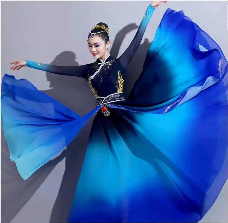 New Mongolian Dance Costume Stage Performance Mongolian Robe