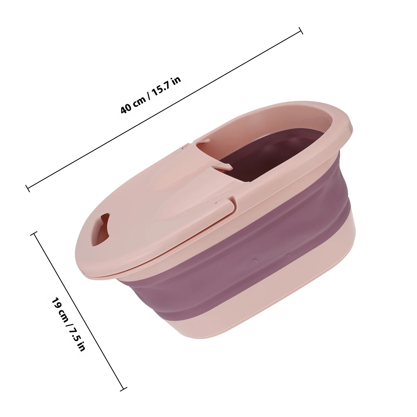 1 قطعة حوض نقع القدم المحمولة تصميم قابل للطي مناسبة للتخييم في الهواء الطلق السفر دعم فعال حوض القدم #3