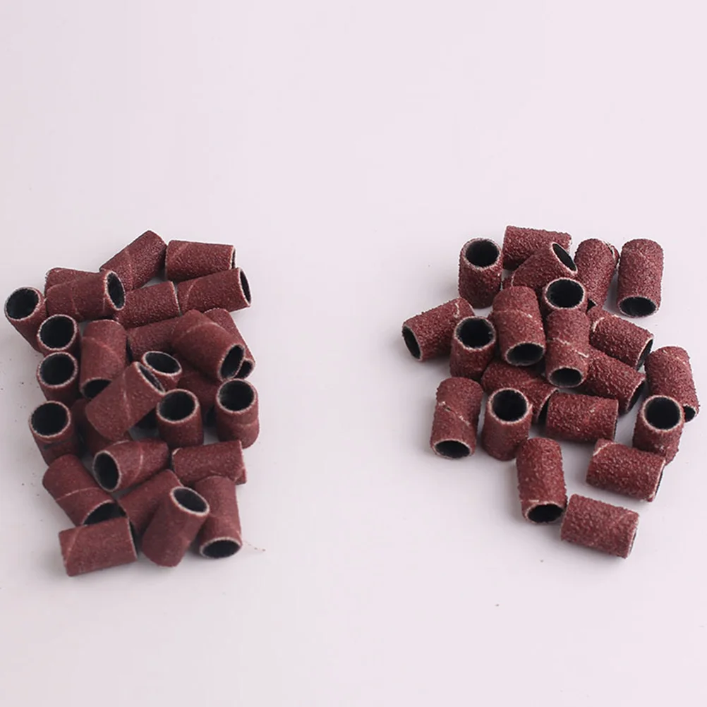 

200pcs Sanding Bands Nail Drill Sanding Ring Grinding Heads Durable Corundum Manicure Pedicure Tools For Natural Artificial