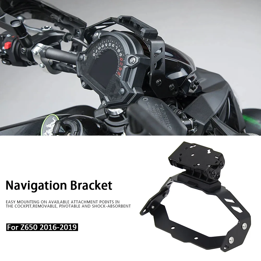 

For Kawasaki Z650 Z 650 z650 2016 2017 Motorcycle GPS Mount Navigation Bracket Mobile Phone Holder Stand Accessories 2018 2019