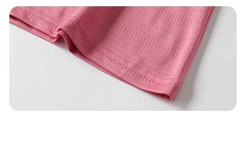 Sommer-Kurzarm-T-Shirt für Herren und Damen, dünnes, atmungsaktives, schnelltrocknendes Sport- und Freizeit-T-Shirt aus Eisseide – Detail 17