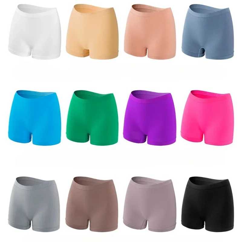 1pair Of Women Seamless Panties Anti-Chafing Safety Shorts Sports Stretchy Soft Belly Dance Safety Shorts Intimates Shorts S-5XL