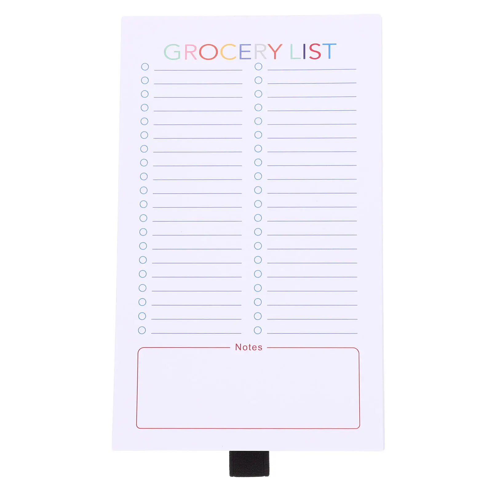 Magnetic Grocery List Pad Small Size Shopping Notepad Bright Clear Printing Practical Daily Planner Portable