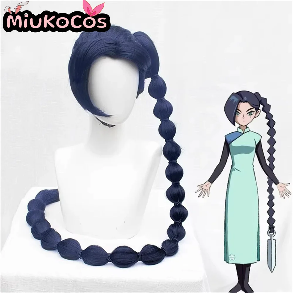 ในสต็อกสิบสามคอสเพลย์วิกผม MiukoCosplay อะนิเมะกรรไกรเจ็ดคอสเพลย์