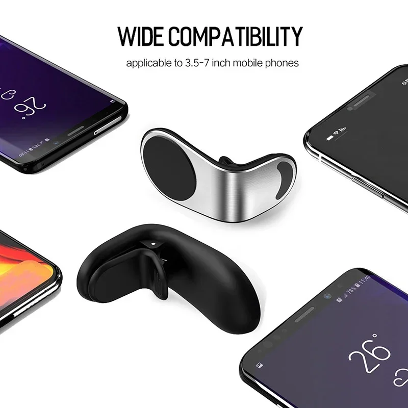 【Fast Delivery】Metal Magnetic Car Phone Holder Air Vent Mount Strong Suction Universal Car Phone Stand For All Phones