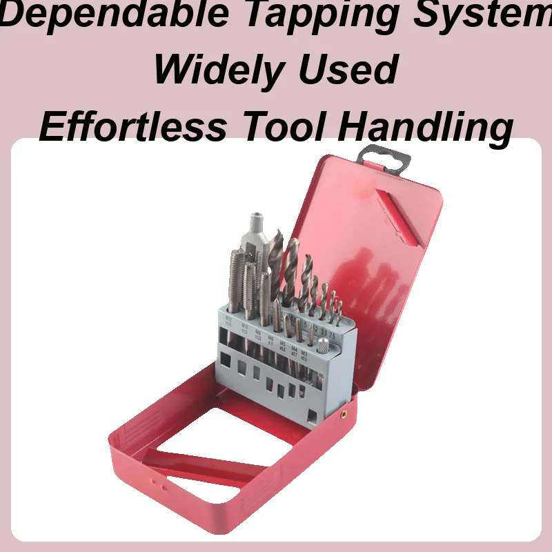 

Rethreading Tool Kit 16 Pieces Tapping Tool Power Drill Parts Accessories For Metalwork Screw Pipe Automotive Industrial