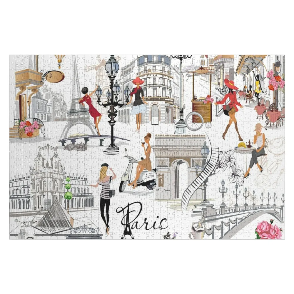 

Travel to Paris Jigsaw Puzzle Personalised Name Game Children Jigsaw For Kids Wooden Name Puzzle