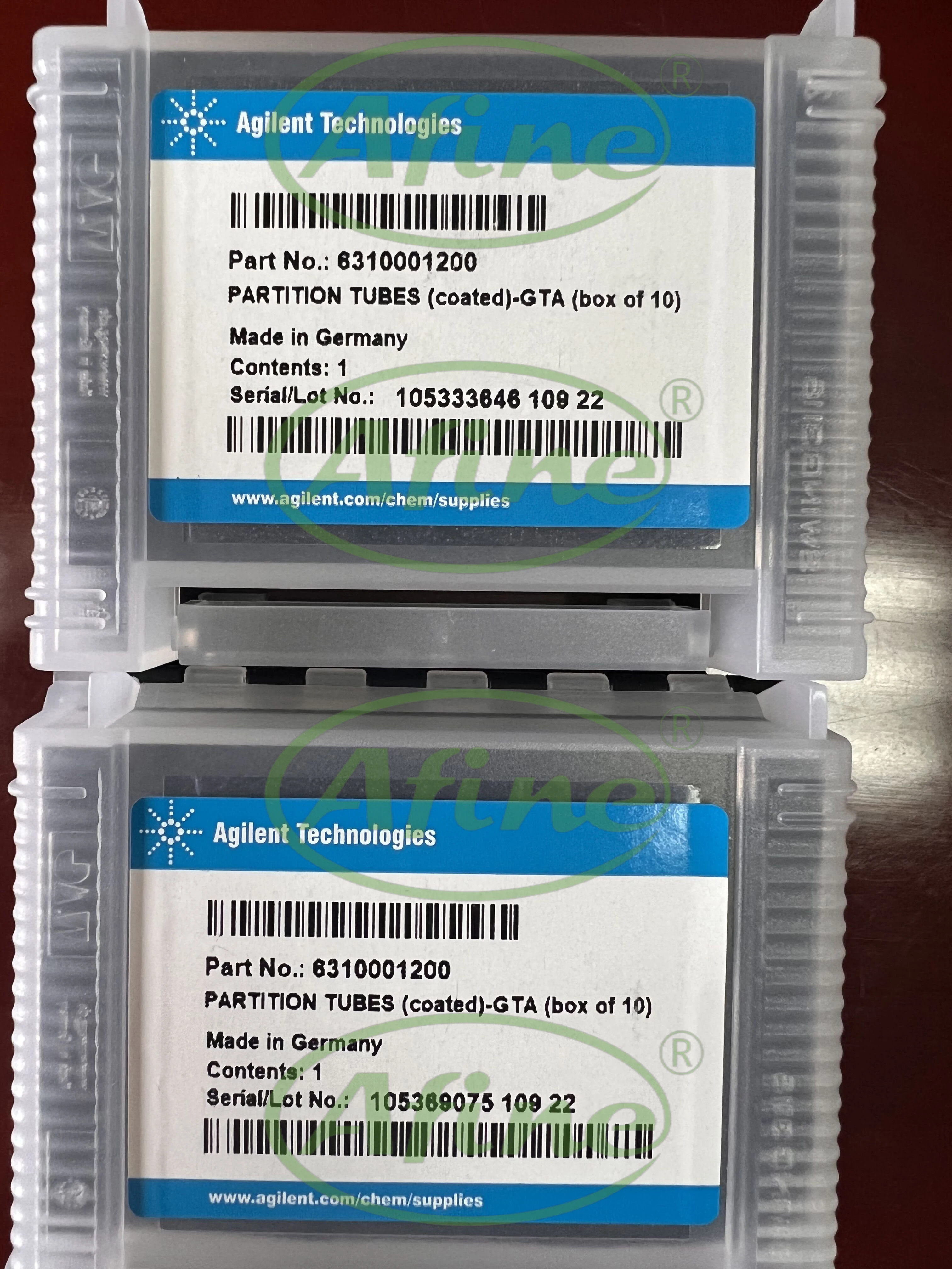 AFINE Agilent Graphit Oven AAS Tubes Platforms 6310001200   Gepartitionierte Röhren, pyrolytisch beschichtet, 10 Stück