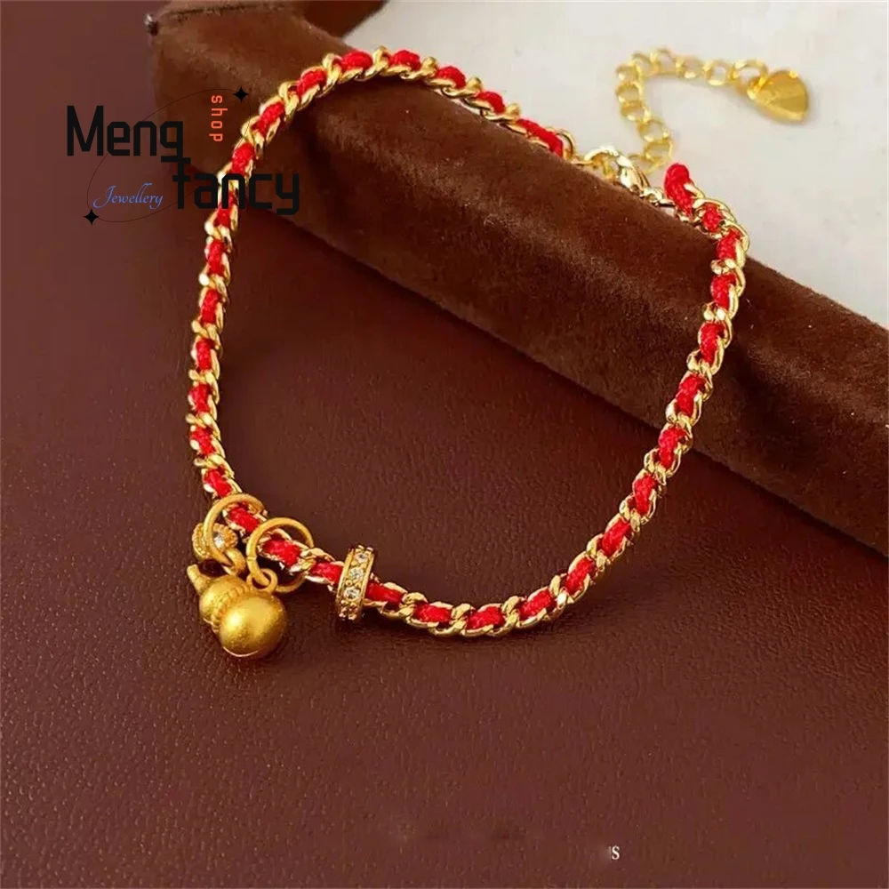 سوار القرع على شكل قلب من الزركون، إكسسوار أنيق ومتعدد الاستخدامات وعصري مع فاخر على الطراز الصيني الجديد