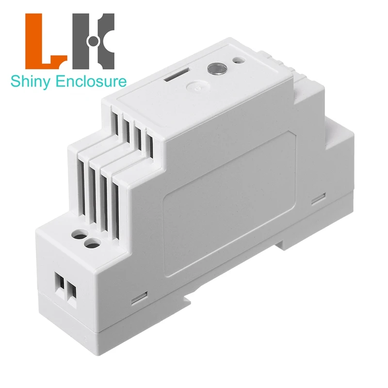93x25x56mm Plastic Electronic PLC Industrial ABS IP54 Standard Din Rail Enclosure Control Box Oem Project Box Pcb Housing