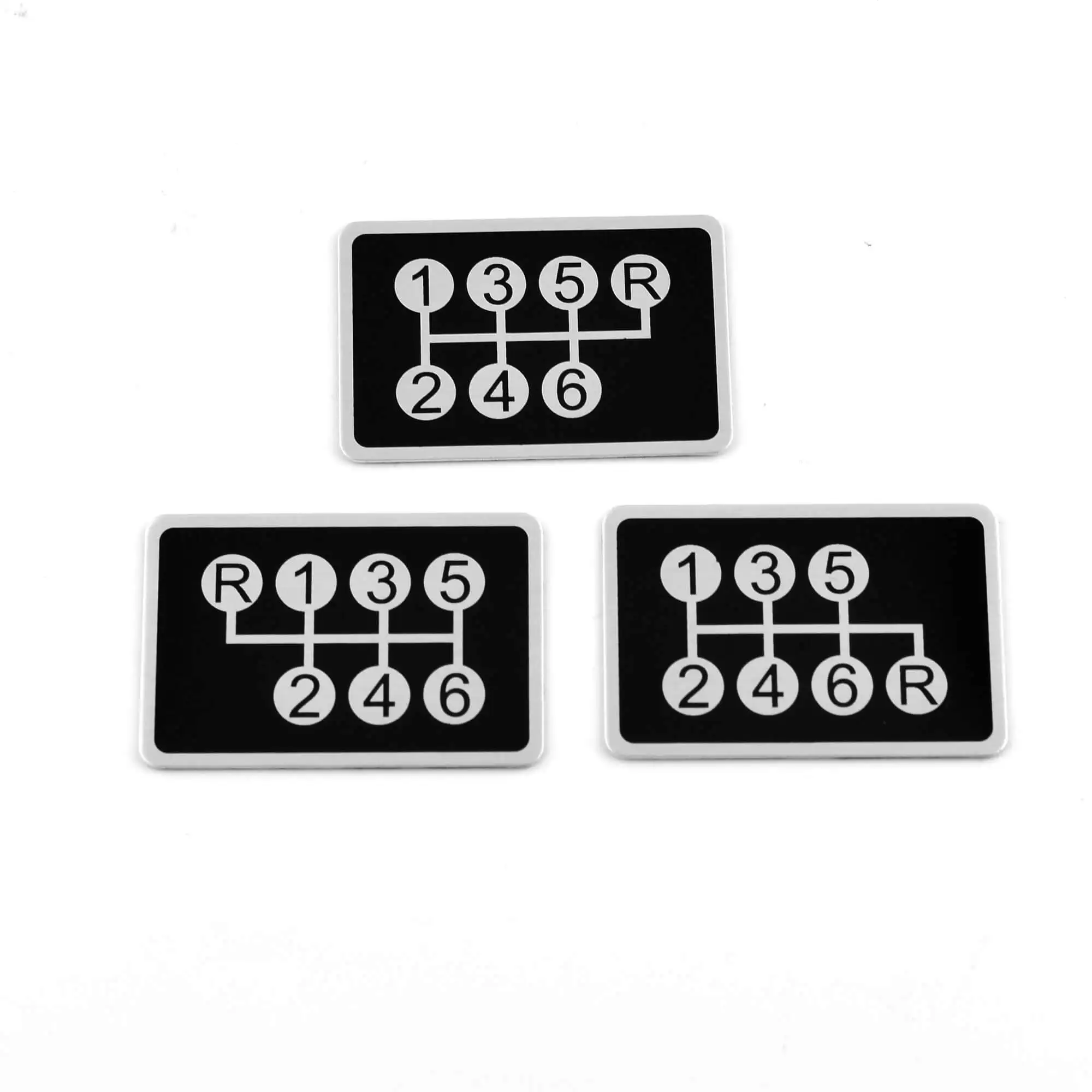 Eloxiumy 1pc 6-Speed Gearshift Label Sticker Styling Stickers Decals Modification Car Styling Automotive Accessories Car Sticker