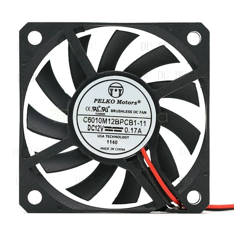 Z for PELKO MOTORS C6010M12BPCB1-11 6010 6CM 12V 0.17A ultra-thin computer cooling fan