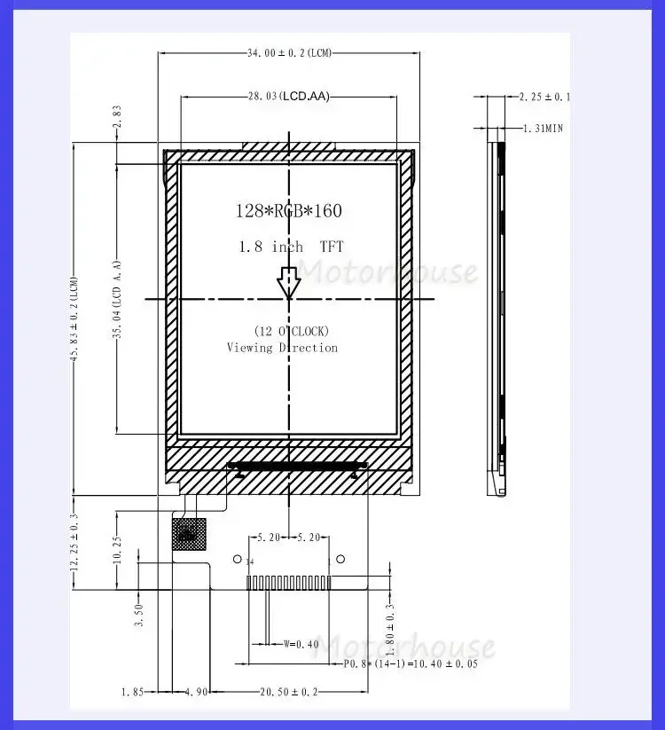 1.8 inch 128x160 Full Color SPI TFT LCD Display Screen Full Color for Arduino UNO/MEGA/Nano