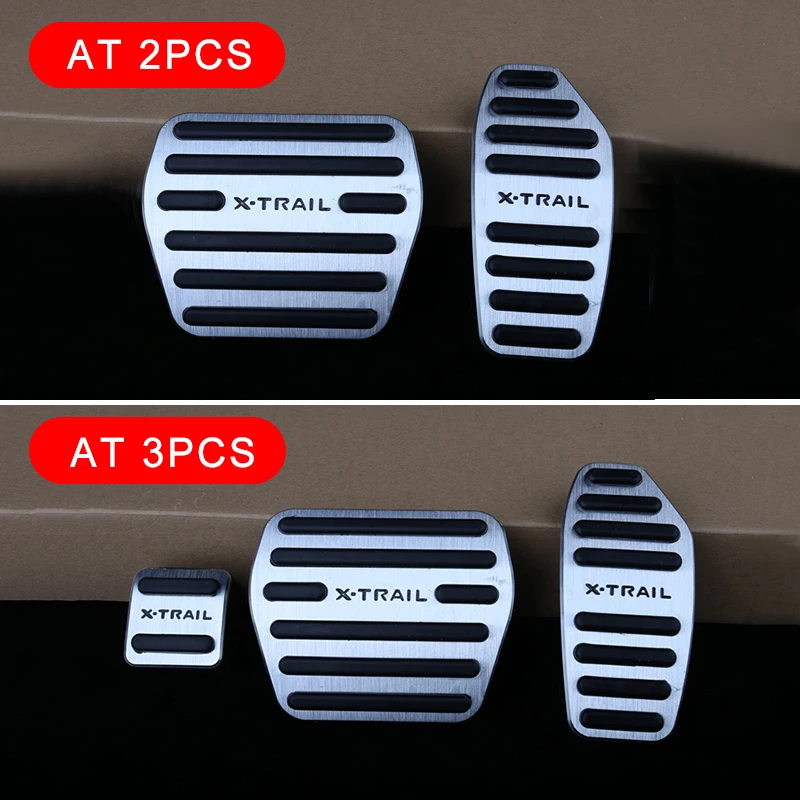 Car Foot Accelerator Brake Pedals Cover Nop-Slip Pads For Nissan X-Trail T32 T33 X Trail Xtrail 2014-2019 2020 2021 2022 2023