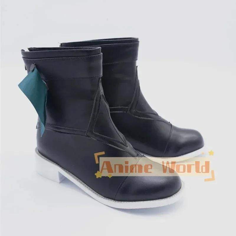 2025 11 Honkai: Star Rail Qingque Cosplay zapatos de cuero PU botas de Carnaval de Halloween hechas a medida
