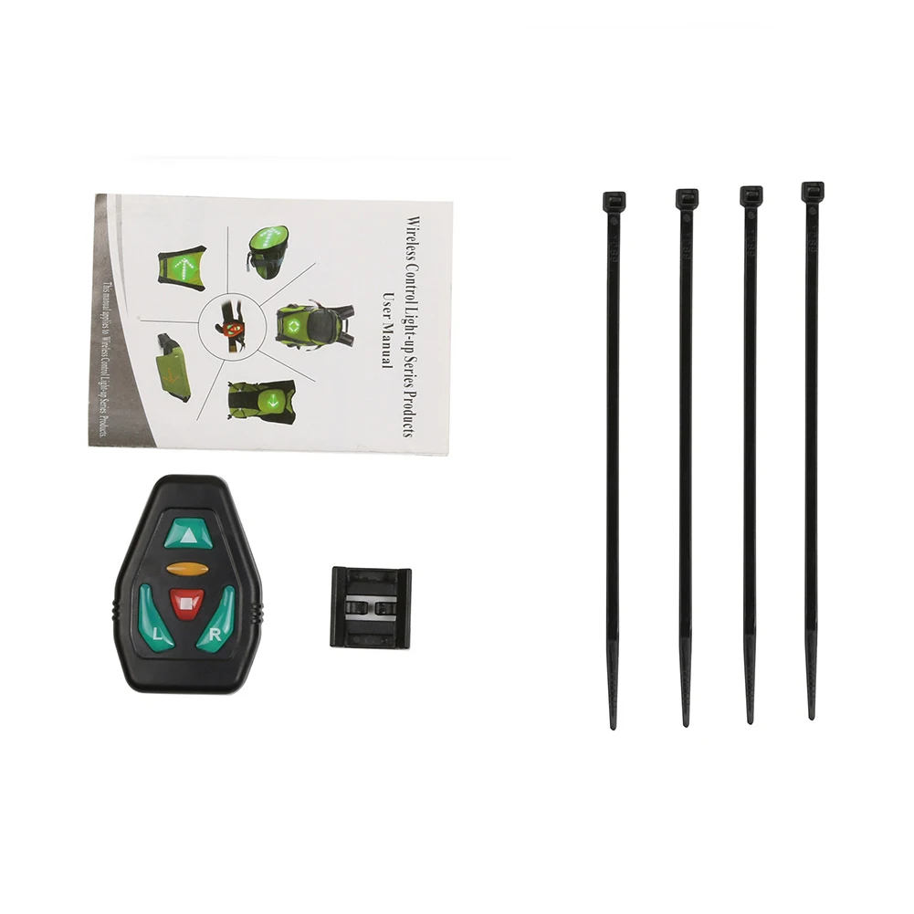 Borsa da ciclismo MTB Indicatore di direzione a LED di sicurezza Telecomando senza fili Bicicletta Guida notturna Corsa Zaini di avvertimento da campeggio
