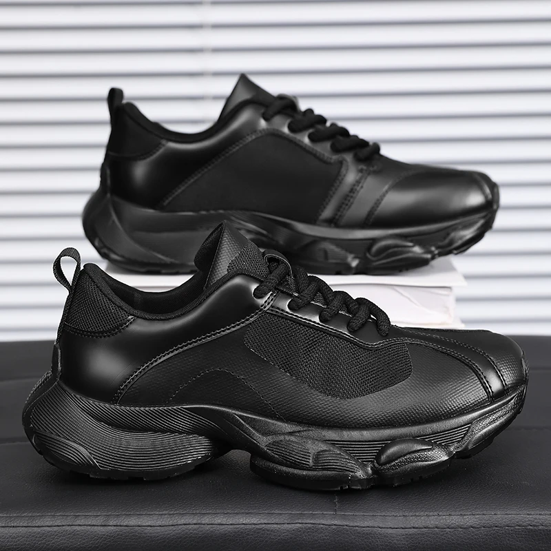 

2025 Thick sole increase men's casual sports shoes comfortable fashion casual breathable men's designer new running shoes