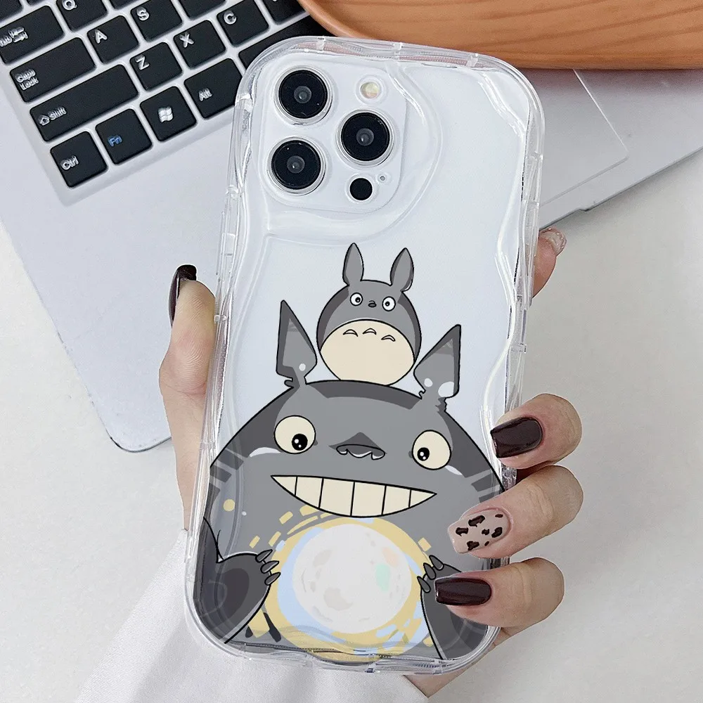 Bonita funda de teléfono t-totoroes para Xiaomi Redmi Note 13 12 12S 11 11S 10 9 Pro Plus A3 14C 13C 12C 10C 4G 5G 3D Wave Soft Clear Capa