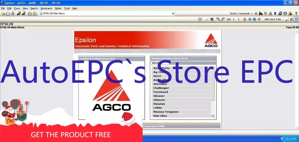 

AutoEPC AGCO Epsilon Spare Parts Catalog And Repair Manuals -All In One Virtual System 2022+USB HDD500GB