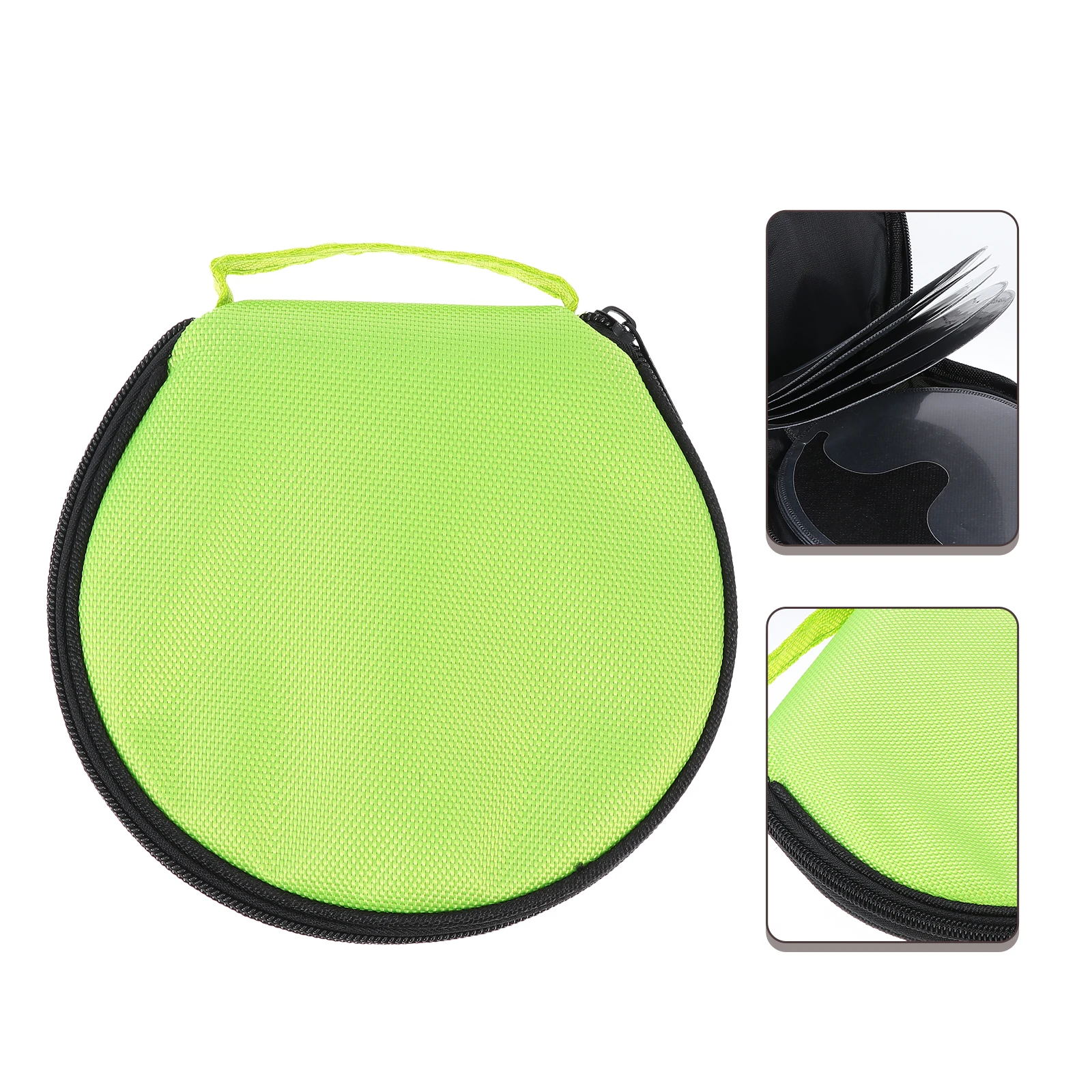 Large Capacity CD Bag Storage Box Green Zipper DVD Wallet Organizer Pouch Portable Disc Case Protects Dust Damp