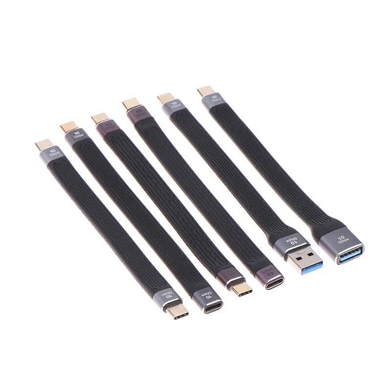 Usb Cable 3.1 4 Type-C Extension Cable Male To Male Female 40Gbps 10Gbps 100W Fast Charging Cable High Speed Data Transfer