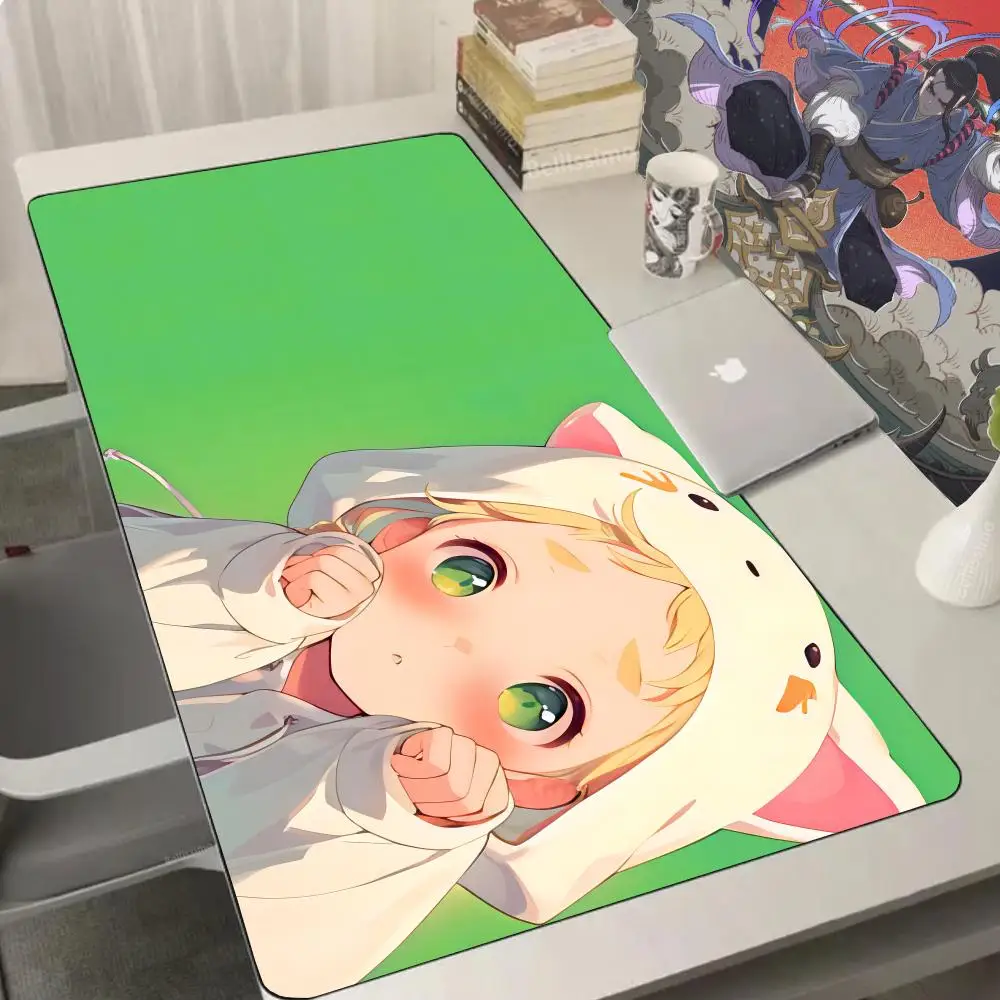 Cute cat girl Mouse Pad Floor mats Cute Stuff 900x400 XXL Large thickened PC Gaming case rubber Gamer keyboard mouse pad