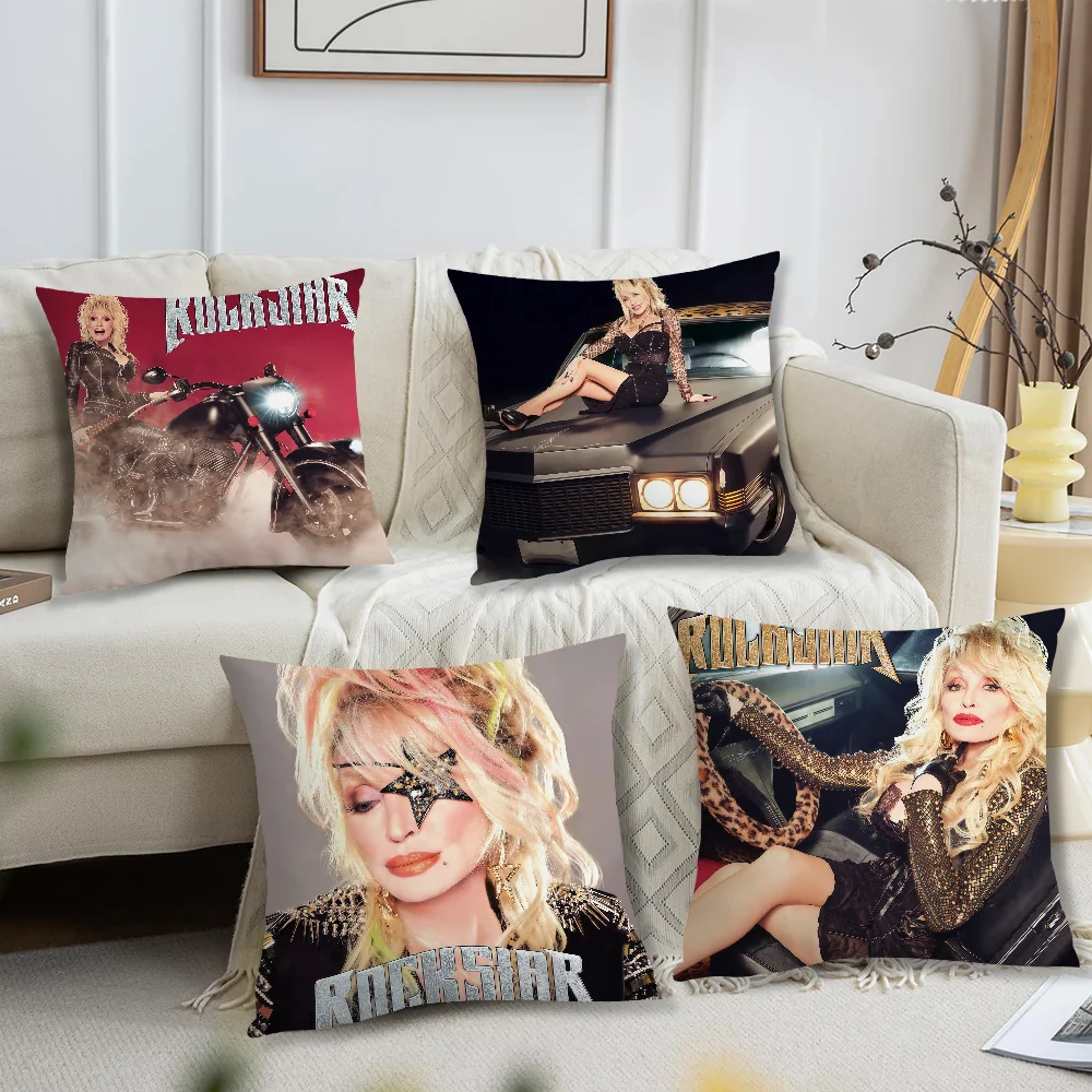 Singer D-Dolly P-Parton cushion cover For Pillow Printing Sofa Decoration Home Car Room Coffee Shop Office Nordic Simplicity