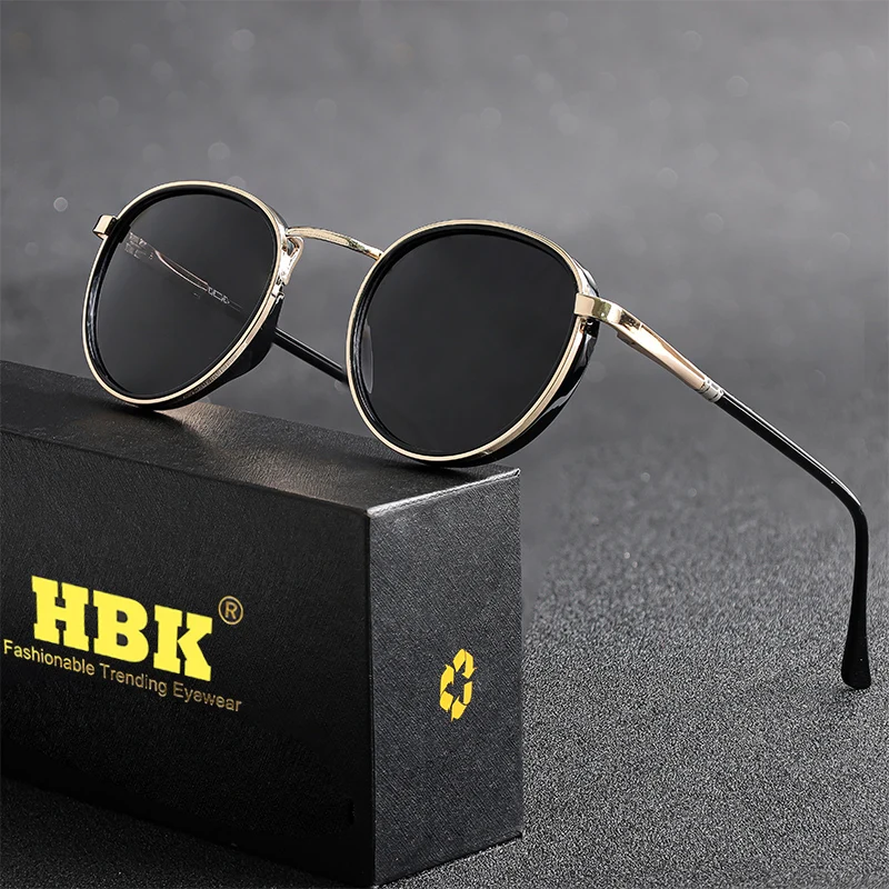 

HBK Trendy and Avant-Garde Men's Polarized Sunglasses Personalized Design Fashionable Unisex UV400 Sun Glasses Ideal for Gifts