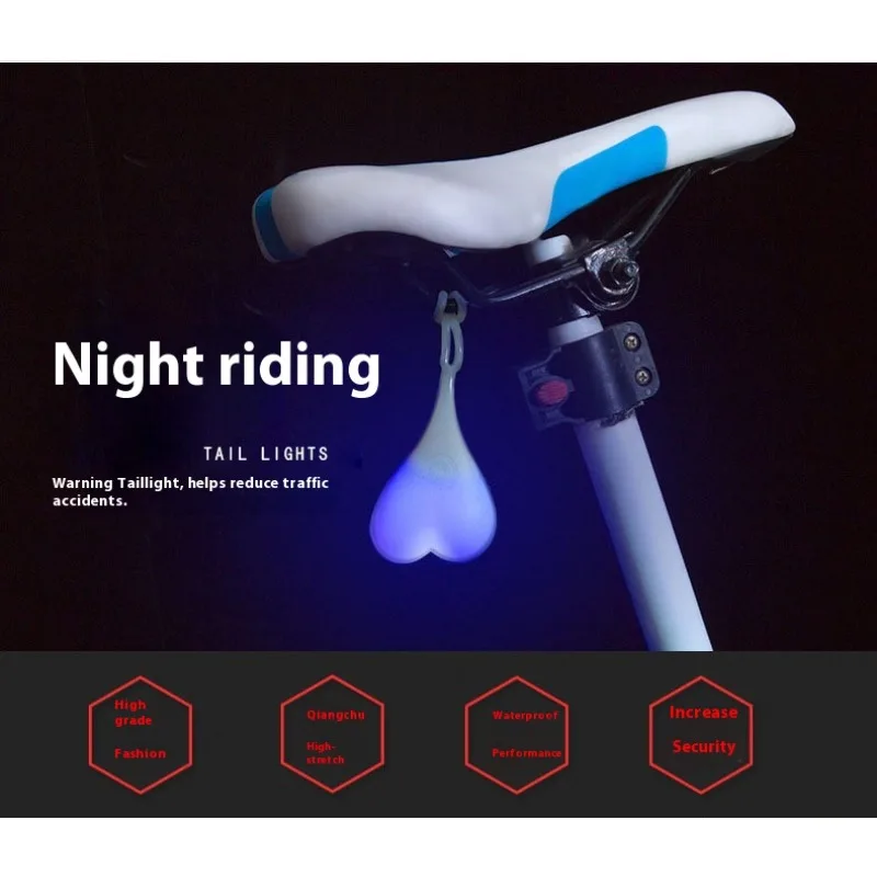 Creative Bike Egg Tail Light Mountain Cycling Night Riding Safety Warning Lamp Bicycle Accessories LED Backlight‌