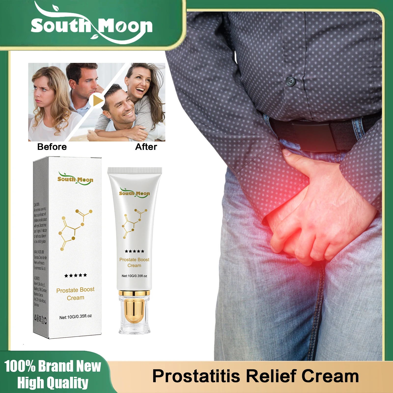 

Prostatitis Relief Cream Cure Urethritis Reduce Urological Urology Inflammation Strong Kidney Prostate Enhancement Ointment 10g