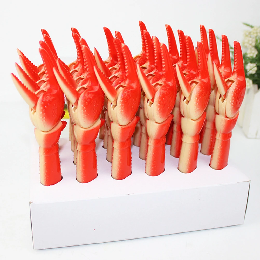 

3 Pcs Lobster Claw Ballpoint Pen Student Fun Office Business Desk Writing Gift Safe Material Smooth Writing