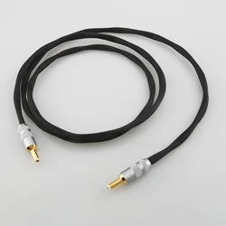Hifi OCC Silver Plated DC Power Cable GX16-2 Pin To 5.5*2.5/2.1MM AC/DC Phono Amplifier Linear Power Supply Output Cable