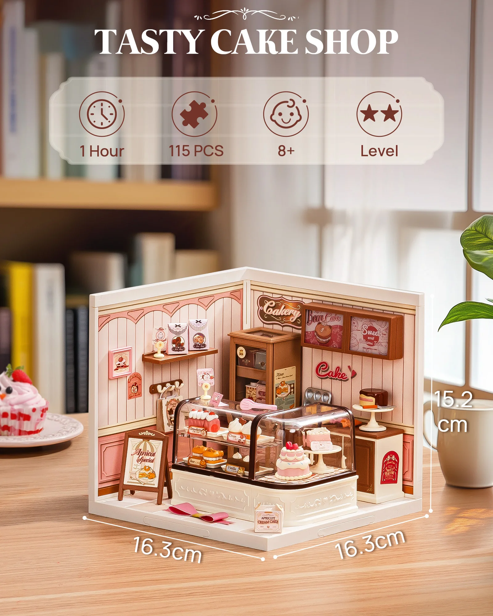 Rolife Super Creator DIY Miniatuurhuis Kit Poppenhuis Modelbouwset Verjaardag Creatieve Cadeaus voor Volwassenen Bloemenwinkel