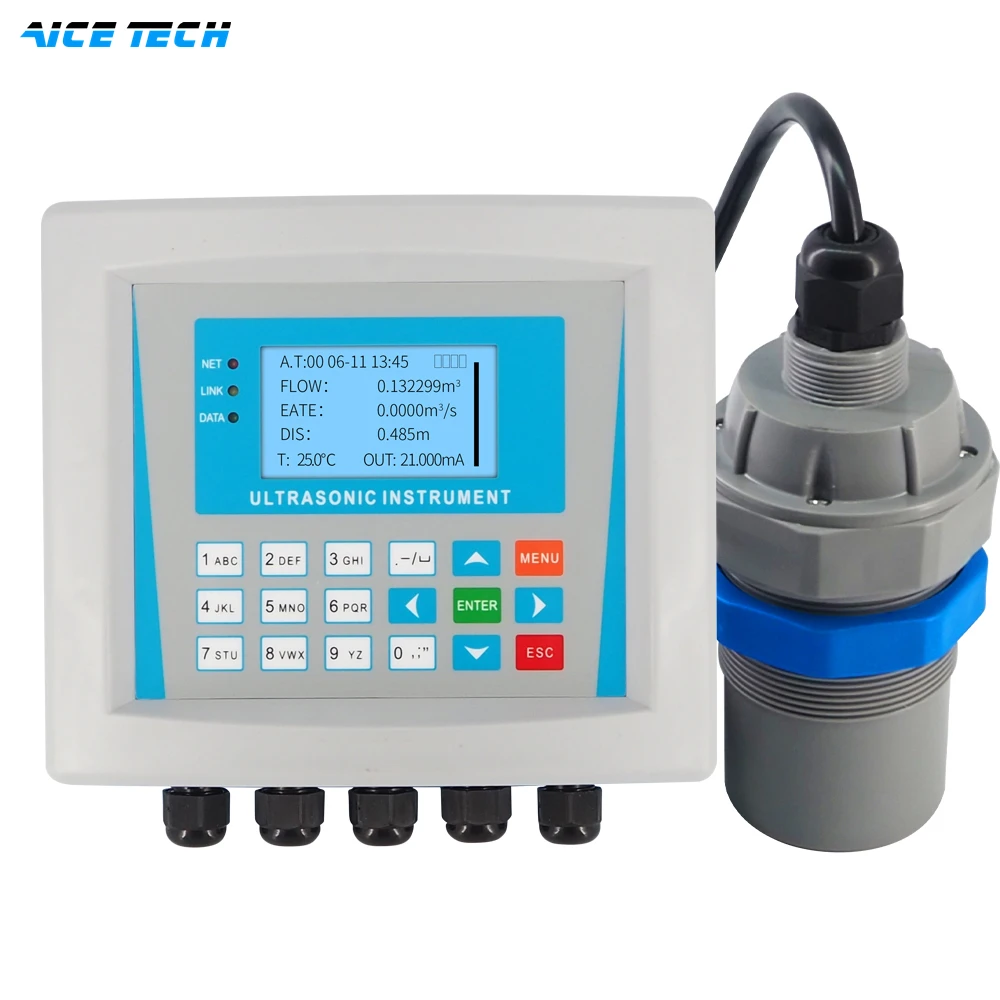 

Aice Tech Rectangular Weir Open Channel Flow Meter For 20 Meters Range IP68