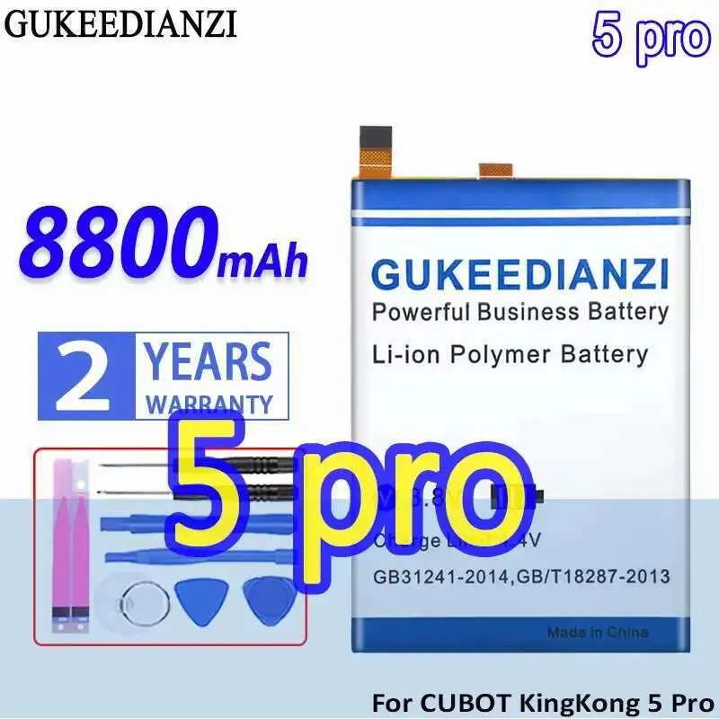 

For Cubot King Kong 5 Pro Kong5 Kingkong Mobile Phone Battery 8800Mah Long-Lasting Performance